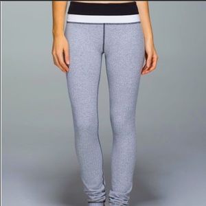 Lululemon Skinny Groove Pant Full-On Luon Heathered Herringbone Size 4
